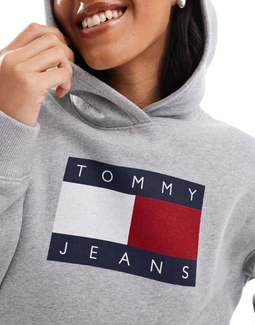 Tommy Jeans Mélange Sweat à capuche décontracté Gris ASOS