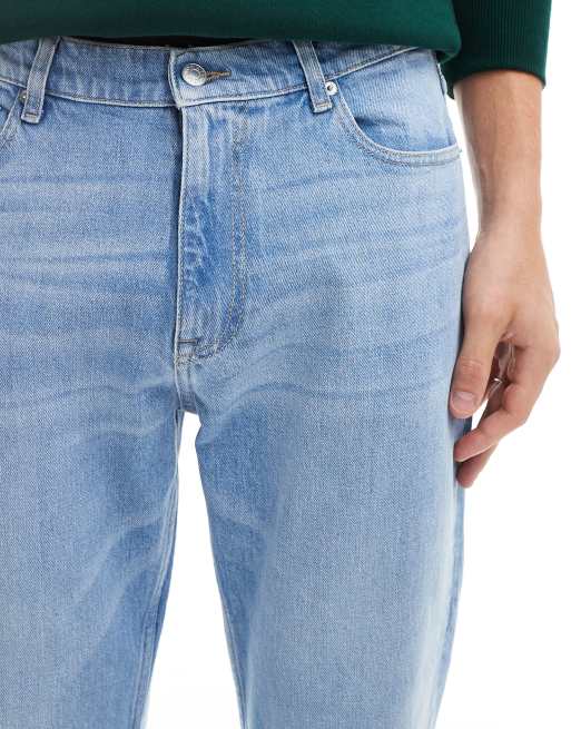 Tommy Jeans – Mellanblå avsmalnande dad jeans i regular fit, 4 av 5