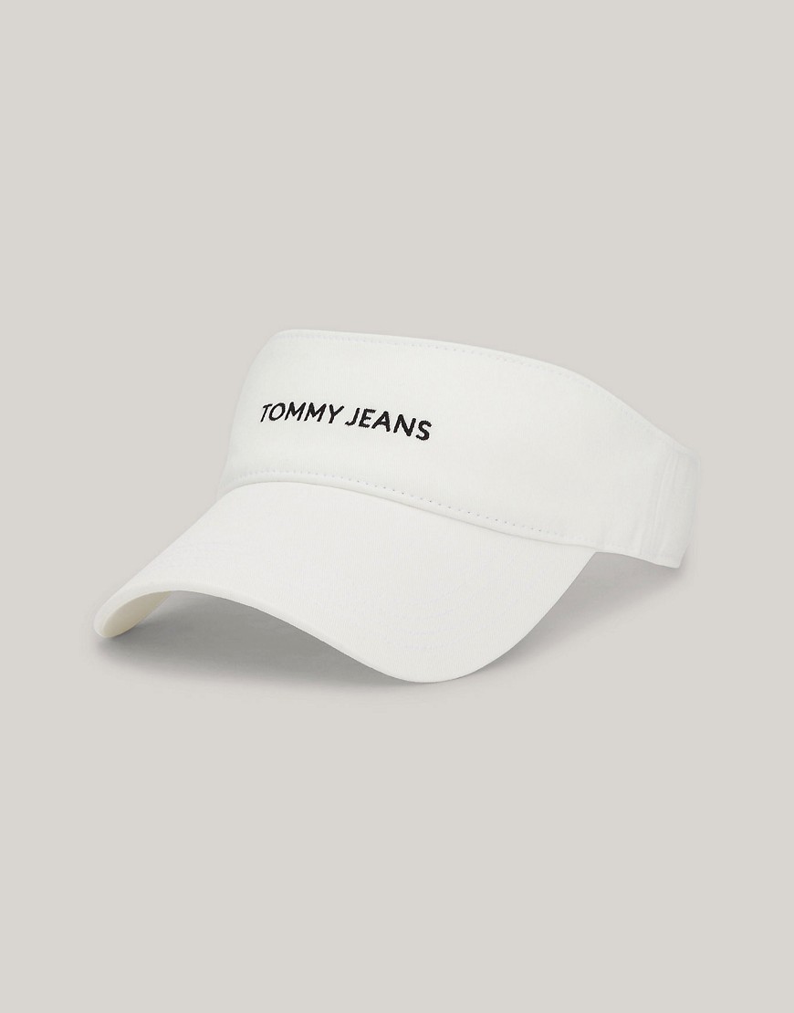 Tommy Jeans Mesh Panel Visor in White