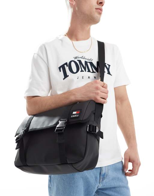  Tommy Jeans messenger backpack in black