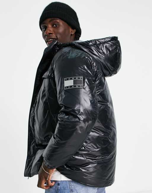 ASOS Plus Reflective Puffer Jacket in Metallic for Men