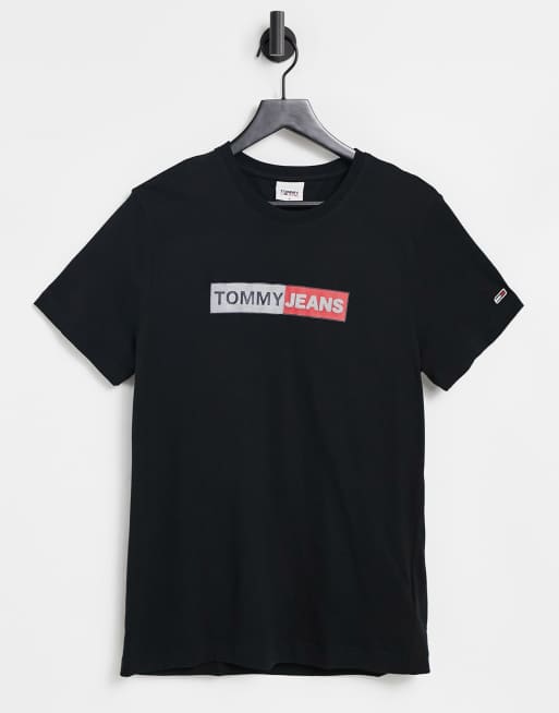 Tommy jeans metallic logo t clearance shirt