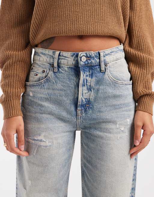 Tommy Jeans - Mia - Jeans dritti a vita medio alta lavaggio chiaro , 5 di 5