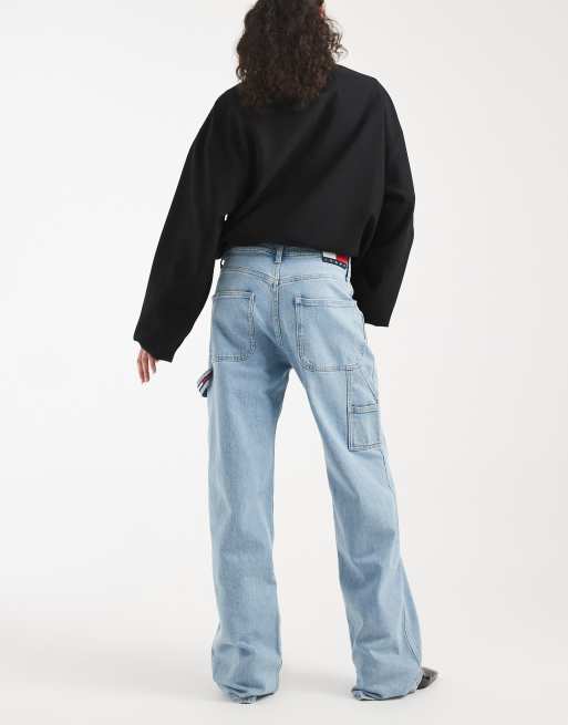 Tommy Jeans - Mia - Jeans dritti comodi a vita medio alta blu lavaggio chiaro, 2 di 5