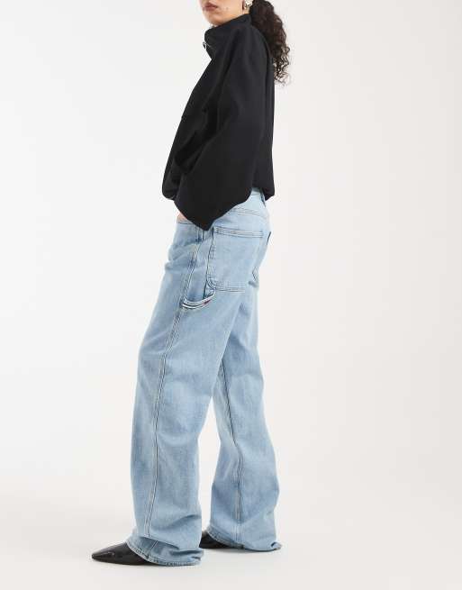 Tommy Jeans - Mia - Jeans dritti comodi a vita medio alta blu lavaggio chiaro, 3 di 5