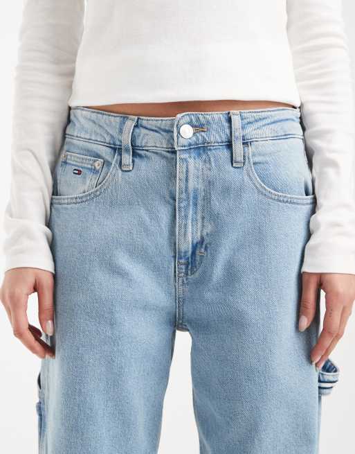 Tommy Jeans - Mia - Jeans dritti comodi a vita medio alta blu lavaggio chiaro, 5 di 5