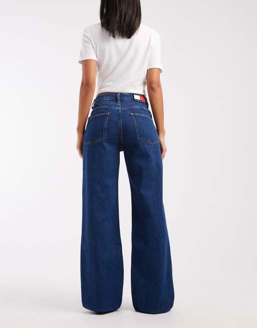 Tommy Jeans – Mia – Locker geschnittene, gerade Jeans in dunkler Waschung mit mittelhohem Bund, 2 von 5