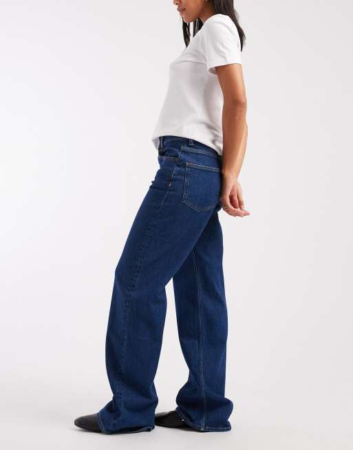 Tommy Jeans – Mia – Locker geschnittene, gerade Jeans in dunkler Waschung mit mittelhohem Bund, 3 von 5