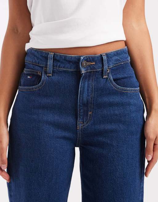 Tommy Jeans – Mia – Locker geschnittene, gerade Jeans in dunkler Waschung mit mittelhohem Bund, 5 von 5