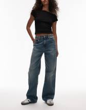 Tommy Jeans Betsy mid rise straight jeans in dark wash