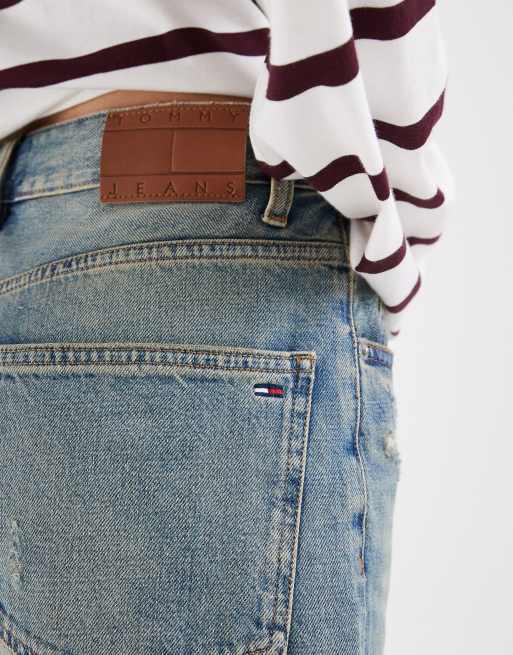 Tommy Jeans - Mia - Pantaloncini bermuda comodi lavaggio blu medio, 4 di 5