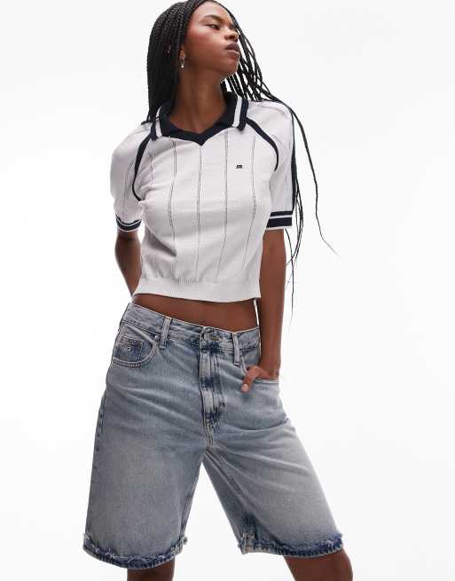 Tommy Jeans Mia relaxed bermuda shorts in bleached wash
