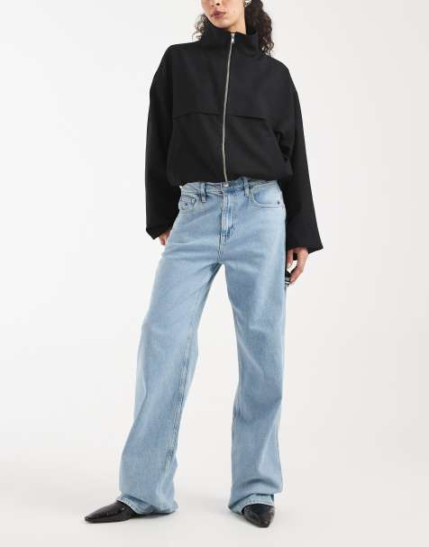 Tommy Jeans - Mia - Ruimvallende jeans met halfhoge taille en rechte pijpen in lichte blauwe wassing - view 1