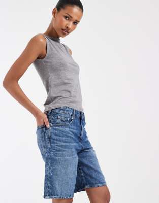 Mia - Short décontracté - Bleu moyen délavé W28