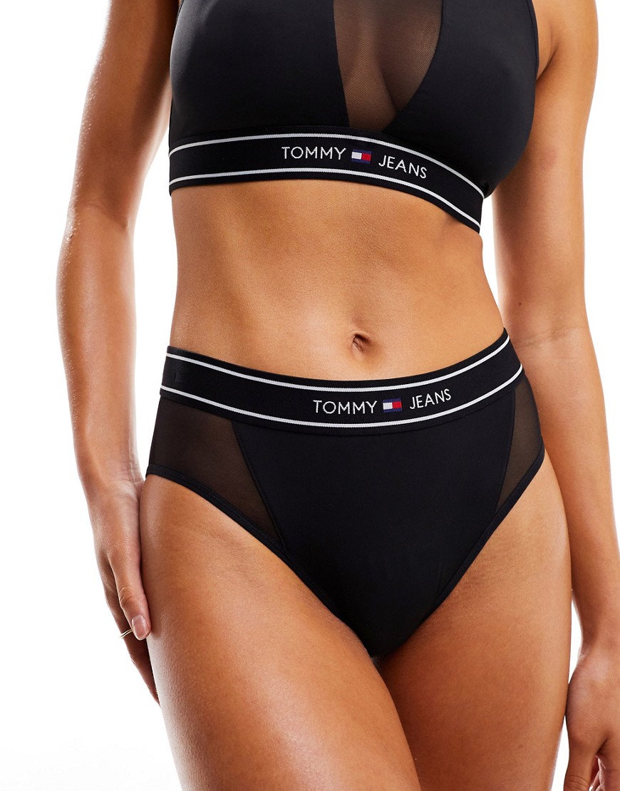 Tommy Jeans Mid Rise Briefs in Black