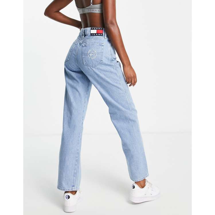 Tommy Jeans mid rise loose boyfriend jean in mid wash | ASOS