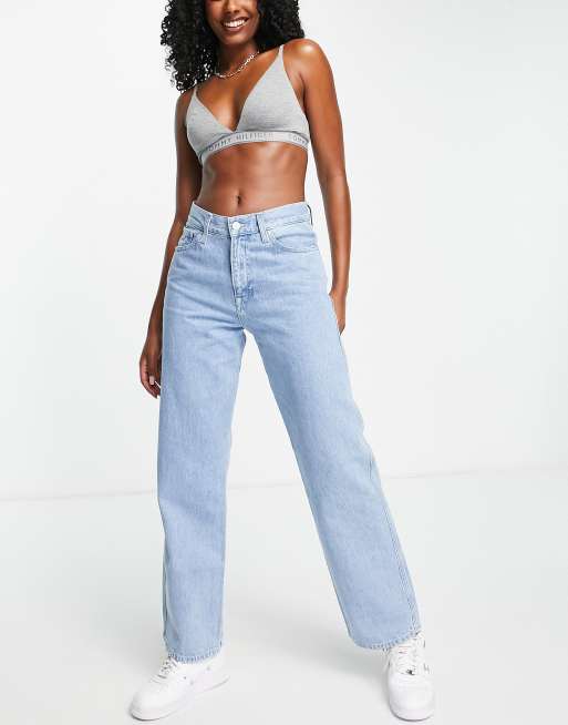 Tommy Jeans mid rise loose boyfriend jean in mid wash | ASOS