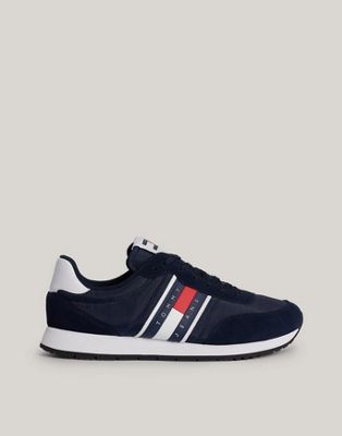 Tommy Jeans Mid Trainers in Dark Blue