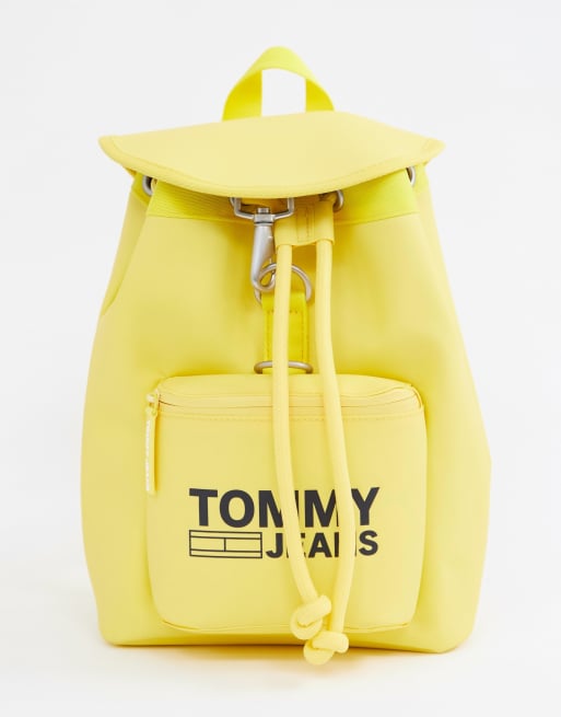 Tommy jeans backpack with deals logo tape straps