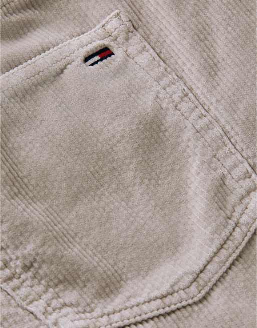 Tommy Jeans Mini-jupe en velours côtelé couleur poussière de calcaire, 6 de 6