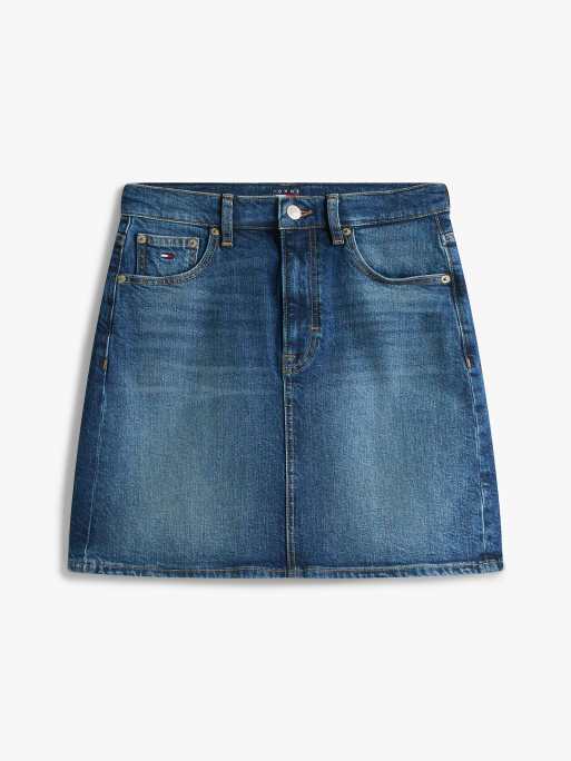 Tommy Jeans - Mini-jupe mom en jean à taille ultra haute - Bleu foncé, 5 de 5