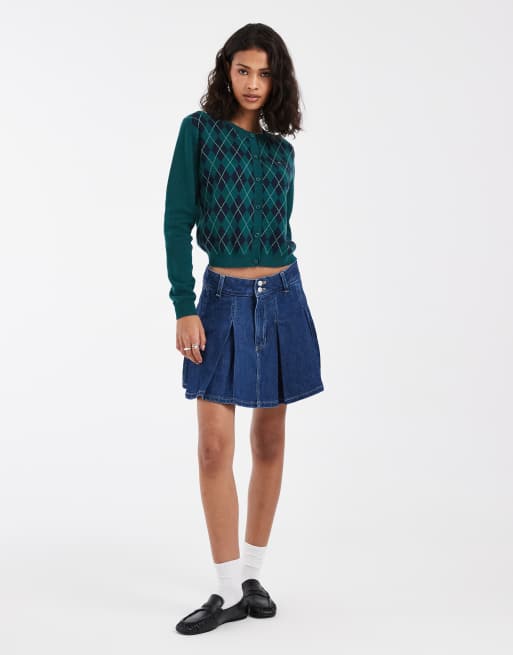 Tommy Jeans - Mini-jupe plissée en jean - Bleu moyen délavé, 2 de 5