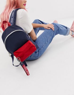 tommy jeans logo mini backpack