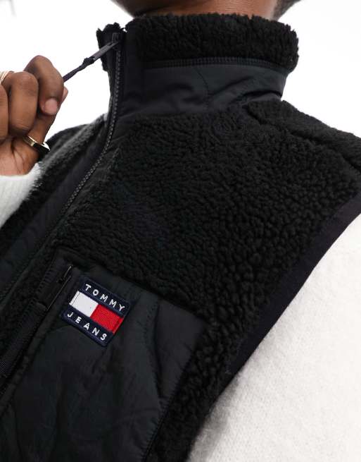 Sherpa Jacket Tommy Hilfiger Black Jean Jacket Tommy Jeans Mixed