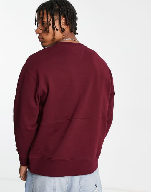 Tommy Jeans – Modern Corp – Bordowa bluza z logo, 3 z 4