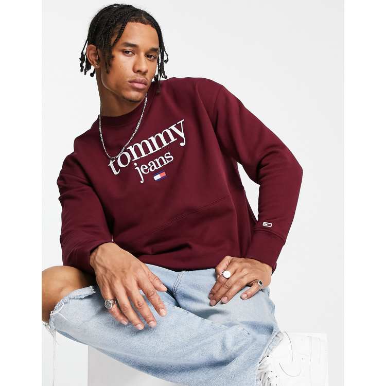 Tommy jeans corp logo best sale pullover hoodie