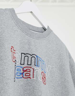 tommy jeans sweatshirt grey