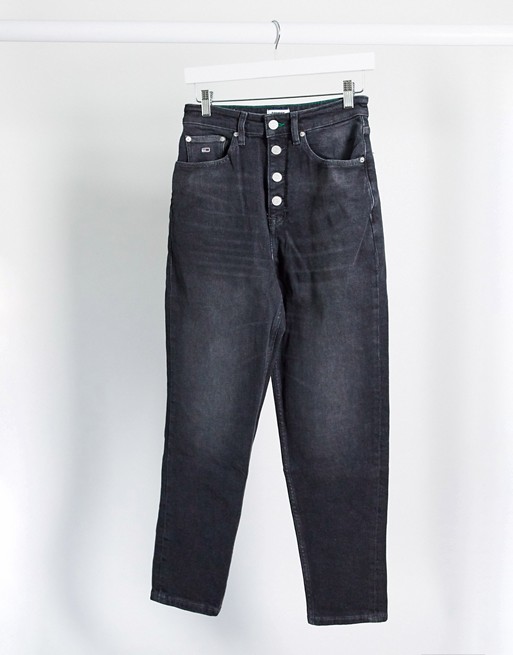Tommy Jeans mom jean in black