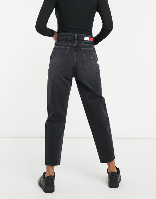 Tommy Jeans mom jean in black | ASOS