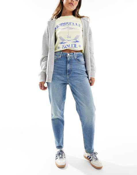 Tommy Jeans mom jeans in light wash - view 1