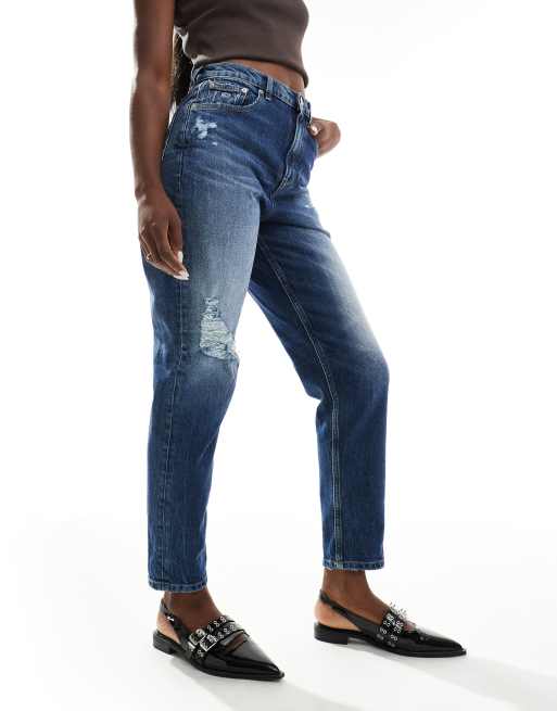 Tommy Jeans mom ripped jeans in dark wash, 5 of 5