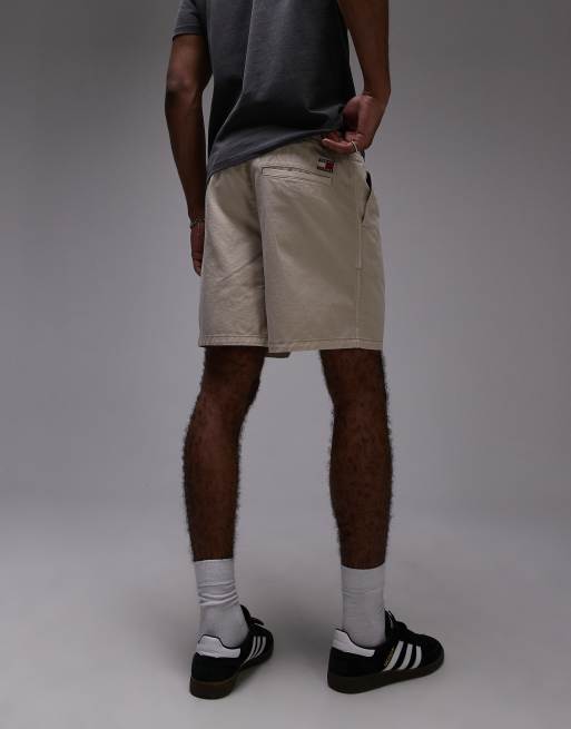 Tommy Jeans – Naturvita, lediga shorts i twill , 4 av 5