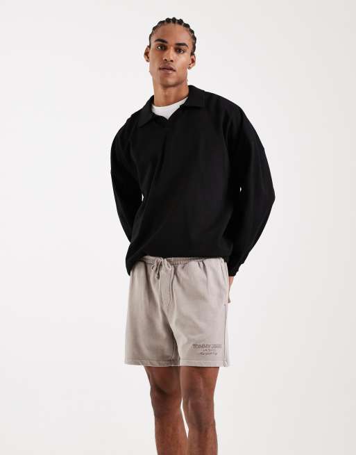 Tommy Jeans – New Classics – Jersey-Shorts in Steinbeige, 4 von 5