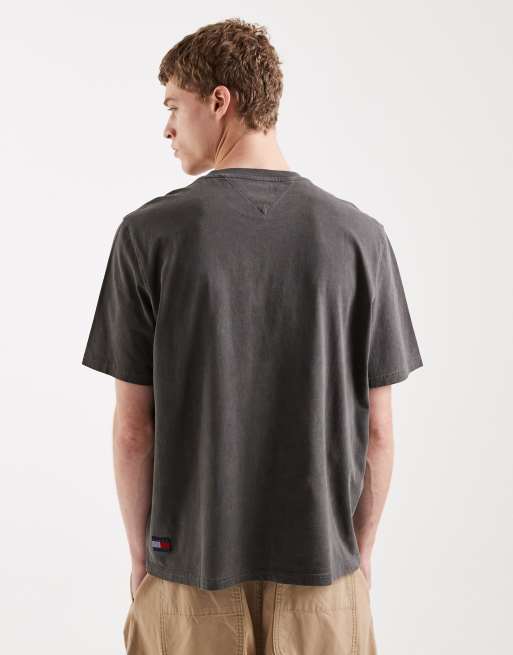 Tommy Jeans - New Classics - T-shirt color nero slavato, 3 di 5
