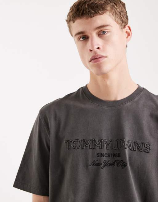 Tommy Jeans - New Classics - T-shirt color nero slavato, 4 di 5