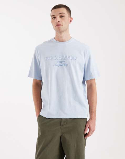 Tommy Jeans new classics t-shirt in light blue - view 1