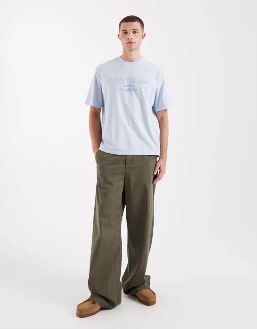 Tommy Jeans new classics t-shirt in light blue, 2 of 5