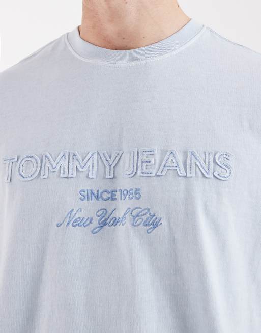 Tommy Jeans new classics t-shirt in light blue, 4 of 5