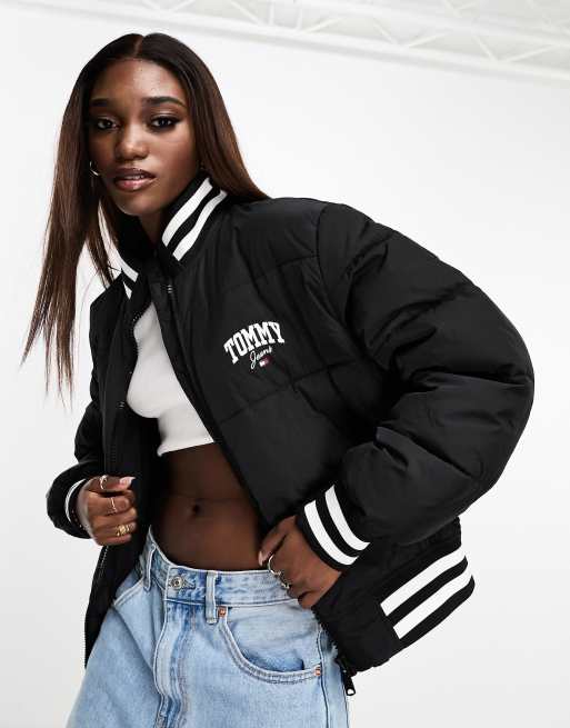 Tommy hilfiger varsity puffer jacket sale