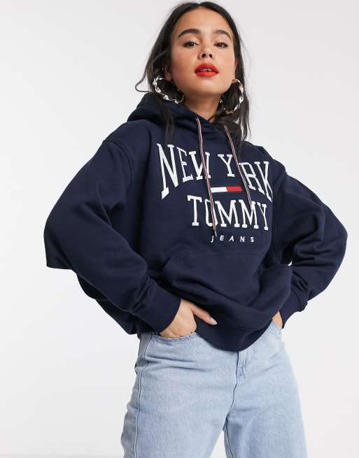 Tommy jeans boyfriend logo on sale hoodie