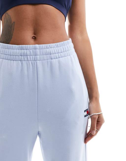Tommy Jeans – Niebieskie spodnie dresowe z naszywką, 5 z 5