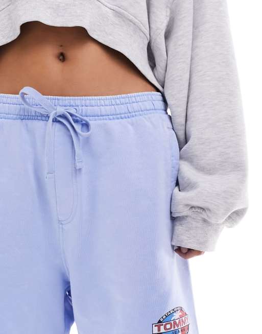 Tommy Jeans – Niebieskie szorty plażowe unisex z grafiką, 2 z 5