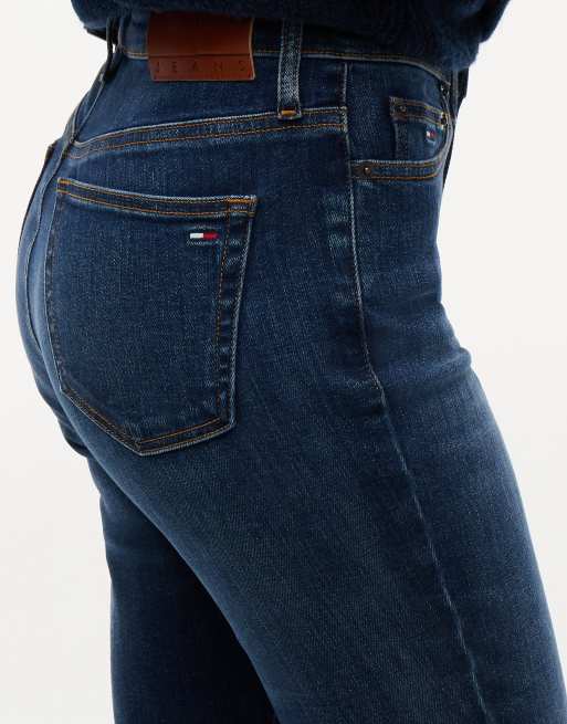 Tommy Jeans Nora jean skinny taille mi-haute effet usé bleu foncé, 4 de 7
