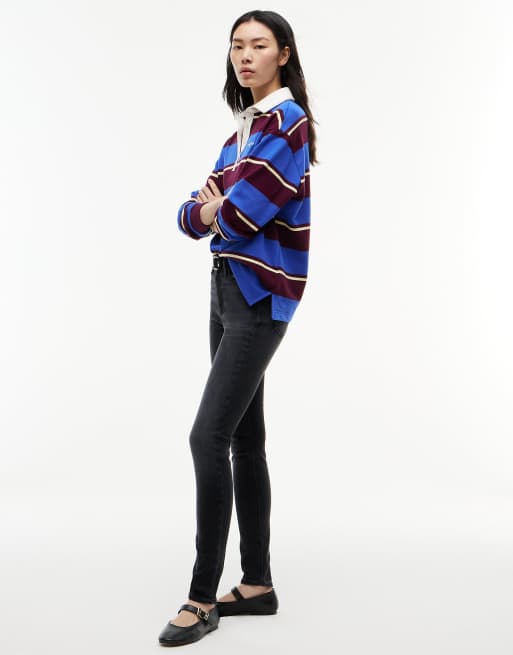 Tommy Jeans Nora mid rise skinny black jeans in denim black, 3 of 7