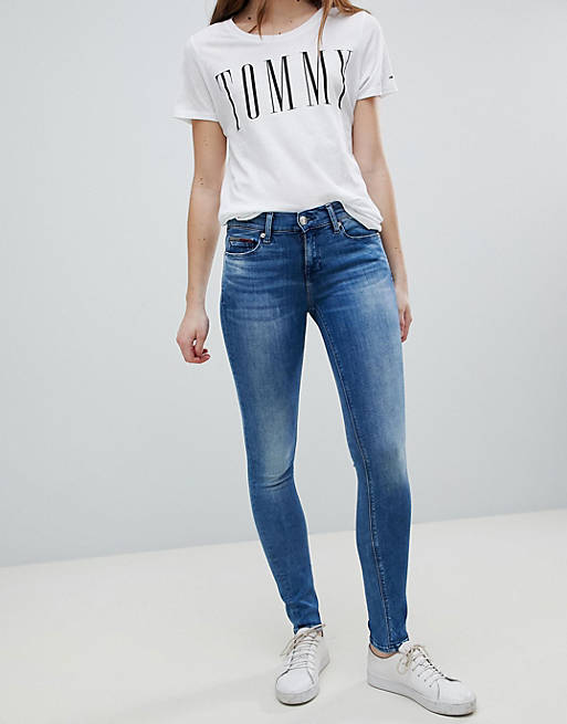 Tommy Jeans Nora Mid Rise Skinny Jean | ASOS