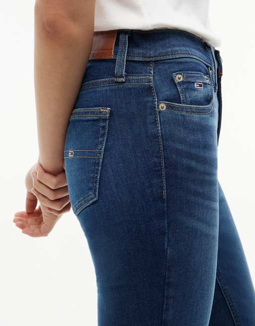 Tommy Jeans Nora mid rise skinny jeans in denim dark, 4 of 7